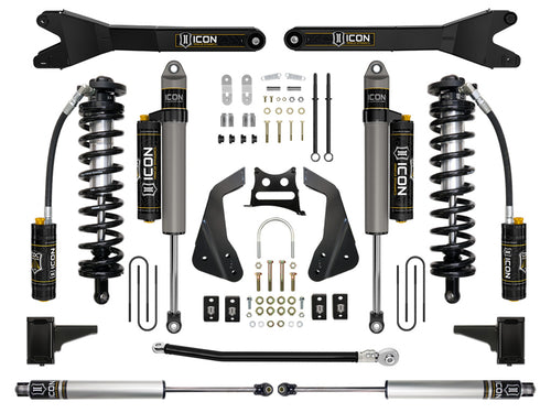 05-07 Ford F250/F350 4-5.5 Inch Stage 5 Coilover Conversion System W Radius Arm Icon Vehicle Dynamics
