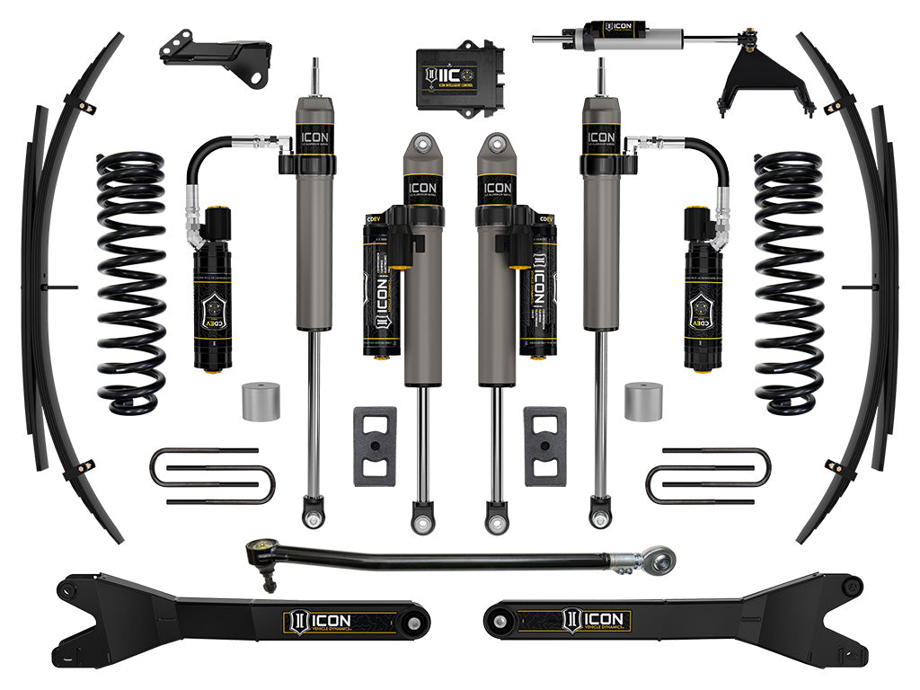 2023-2025 Ford F-250/F-350 Super Duty 4WD Diesel 2.5 Inch Lift Stage 6 Suspension System W/ Radius Arms And Expansion Packs Icon Vehicle Dynamics