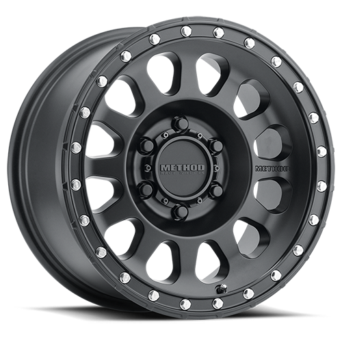 Aluminum Wheels 18x9 MR315 Bolt Pattern 6 On 139.7 Offset 18 Lip Size 1.65 Matte Black MB Method