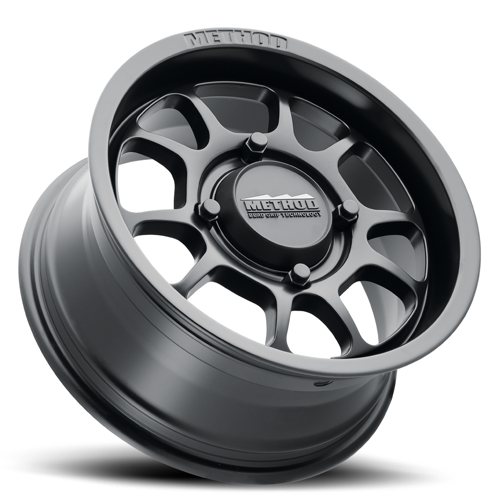 Aluminum Wheels 15x7 MR409 Bead Grip UTV Bolt Pattern 4 On 136 Offset 13 Lip Size 2.95 Matte Black MB Method