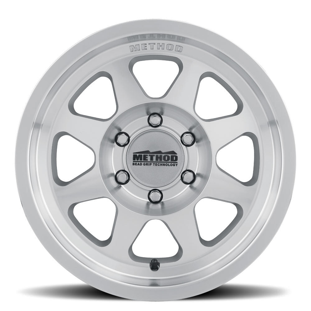 MR701 Bead Grip, 17x8.5, 0mm Offset, 5x5, 71.5mm Centerbore, Machined Clear Coat, Method Race Wheels