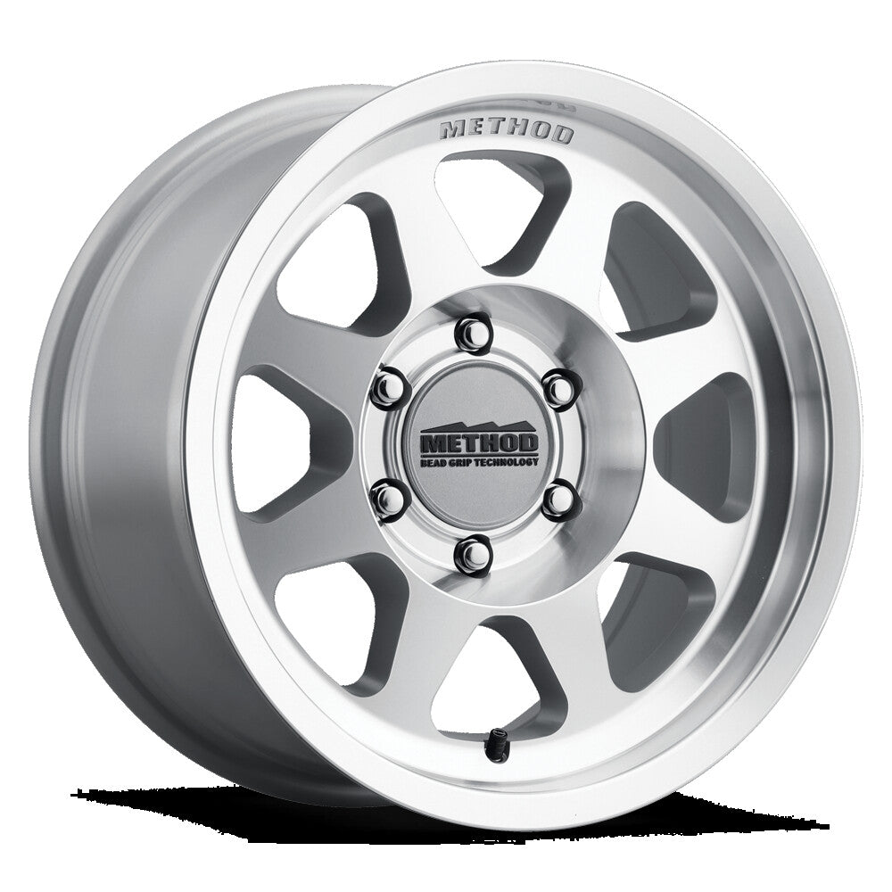 MR701 Bead Grip, 17x8.5, 0mm Offset, 6x5.5, 106.25mm Centerbore, Machined Clear Coat, Method Race Wheels