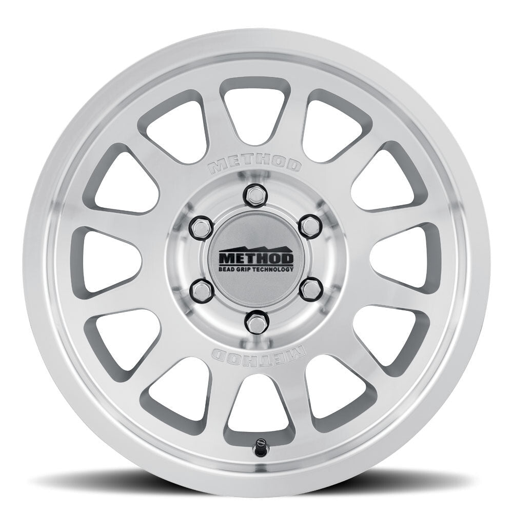 MR703 Bead Grip, 20x9, 0mm Offset, 6x135, 87mm Centerbore, Machined Clear Coat, Method Race Wheels