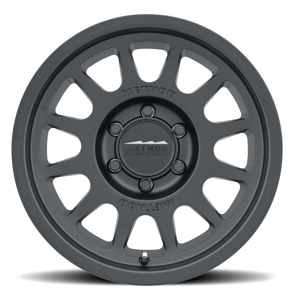 MR703 Bead Grip, 20x9, 0mm Offset, 6x5.5, 106.25mm Centerbore, Matte Black, Method Race Wheels