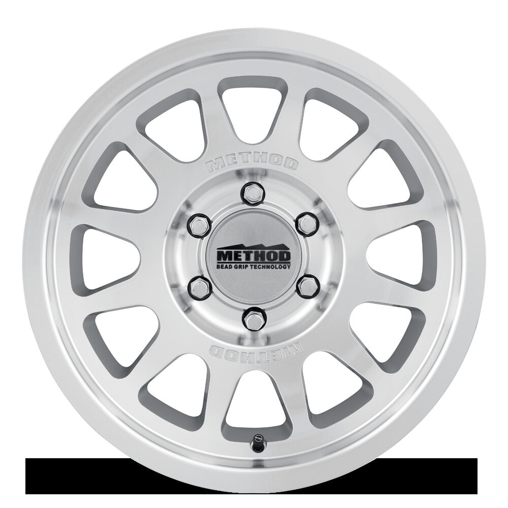 MR703 Bead Grip, 17x8.5, 0mm Offset, 6x135, 87mm Centerbore, Machined Clear Coat, Method Race Wheels