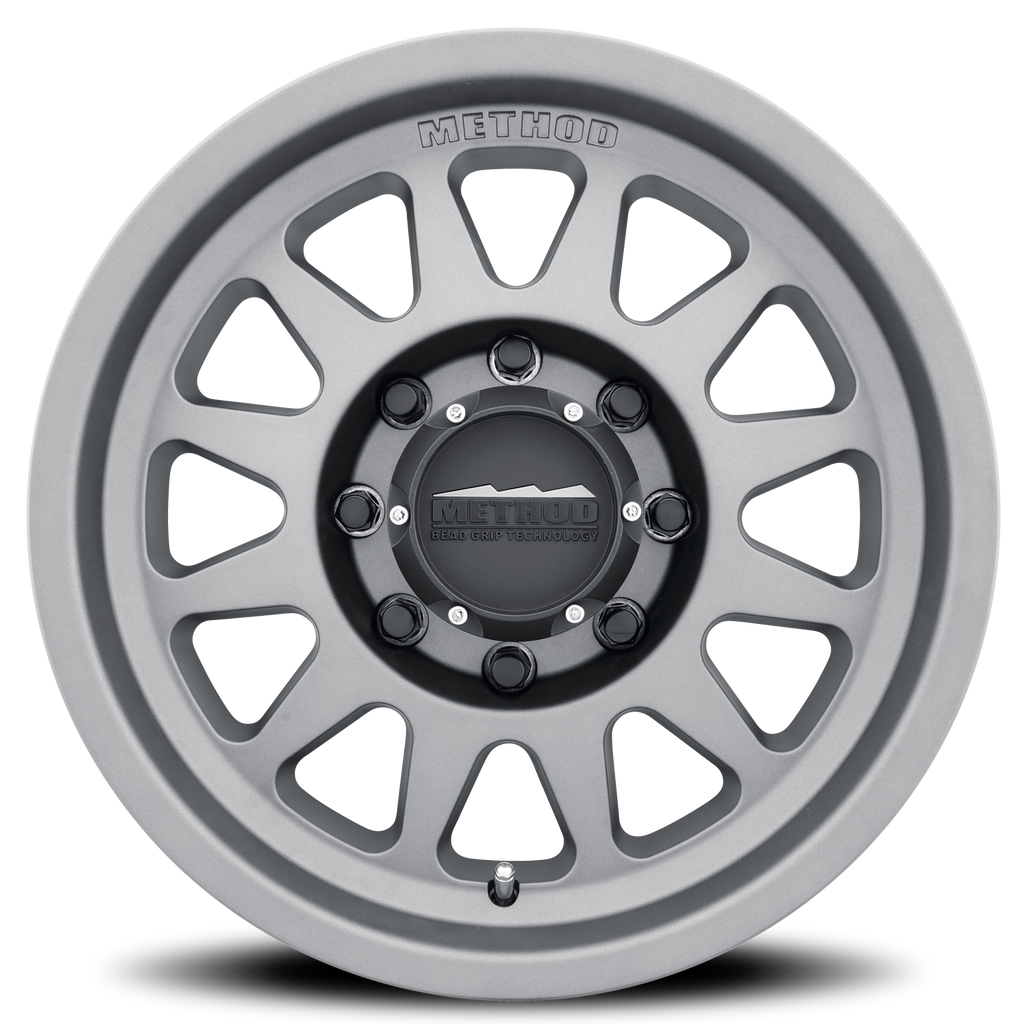 Aluminum Wheels 17x9 Bead Grip MR704 Bolt Pattern 8 On 165.1 Offset 18 Lip Size 1.77 Titanium SL Method