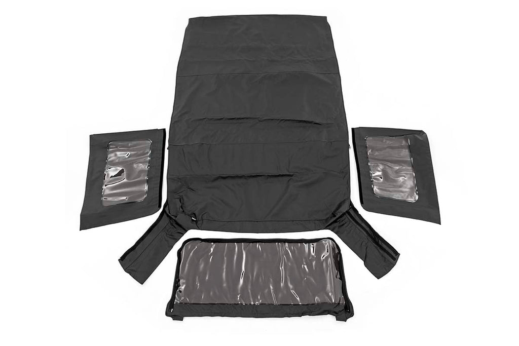 Soft Top Replacement Black 4 Door Jeep Wrangler Unlimited (07-09) Rough Country
