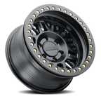 Aluminum Wheels 17x9 Ryno Cast Beadlock RT951B Satin Black Black Beadlock Ring -38 Offset 5 on 127 Bolt Pattern 83.82 Bore Raceline