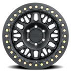 Aluminum Wheels 17x9 Ryno Cast Beadlock RT951B Satin Black Black Beadlock Ring -38 Offset 5 on 127 Bolt Pattern 83.82 Bore Raceline