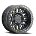 Aluminum Wheels 17x9 Ryno Cast Beadlock RT951B Satin Black Black Beadlock Ring -38 Offset 6 on 139.7 Bolt Pattern 106.1 Bore Raceline