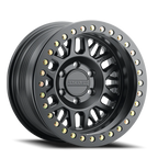 Aluminum Wheels 17x9 Ryno Cast Beadlock RT951B Satin Black Black Beadlock Ring -38 Offset 6 on 139.7 Bolt Pattern 106.1 Bore Raceline