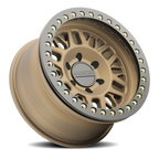 Aluminum Wheels 17x9 Ryno Cast Beadlock RT951BZ Textured Matte Bronze Black Beadlock Ring -12 Offset 8 on 165.1 Bolt Pattern 130.81 Bore Raceline