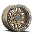 Aluminum Wheels 17x9 Ryno Cast Beadlock RT951BZ Textured Matte Bronze Black Beadlock Ring -38 Offset 8 on 165.1 Bolt Pattern 130.8 Bore Raceline