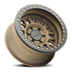 Aluminum Wheels 17x9 Ryno Cast Beadlock RT951BZ Textured Matte Bronze Black Beadlock Ring -38 Offset 8 on 165.1 Bolt Pattern 130.8 Bore Raceline