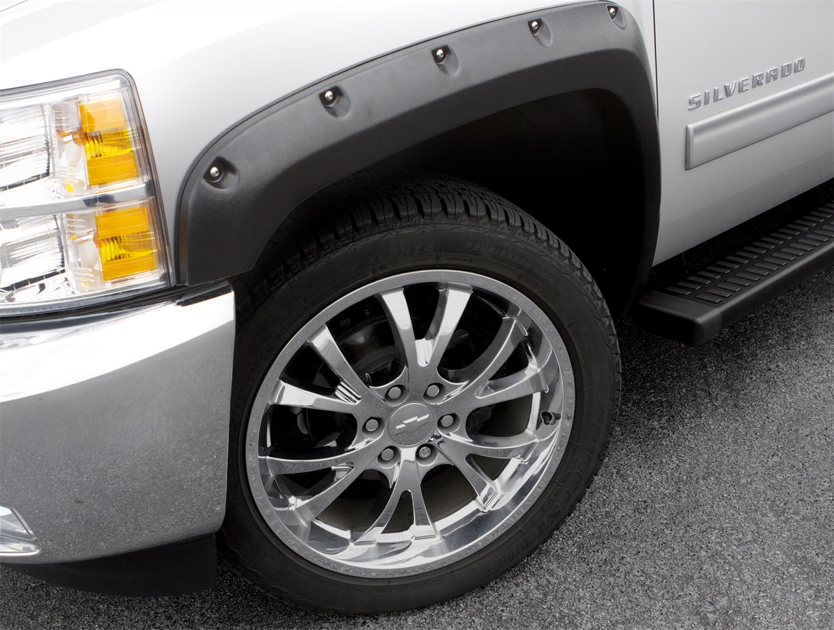 Rivet Style Fender Flare Set Front, Smooth, 2-Piece Set 2015-2017 Ford F-150 Fleetside Lund