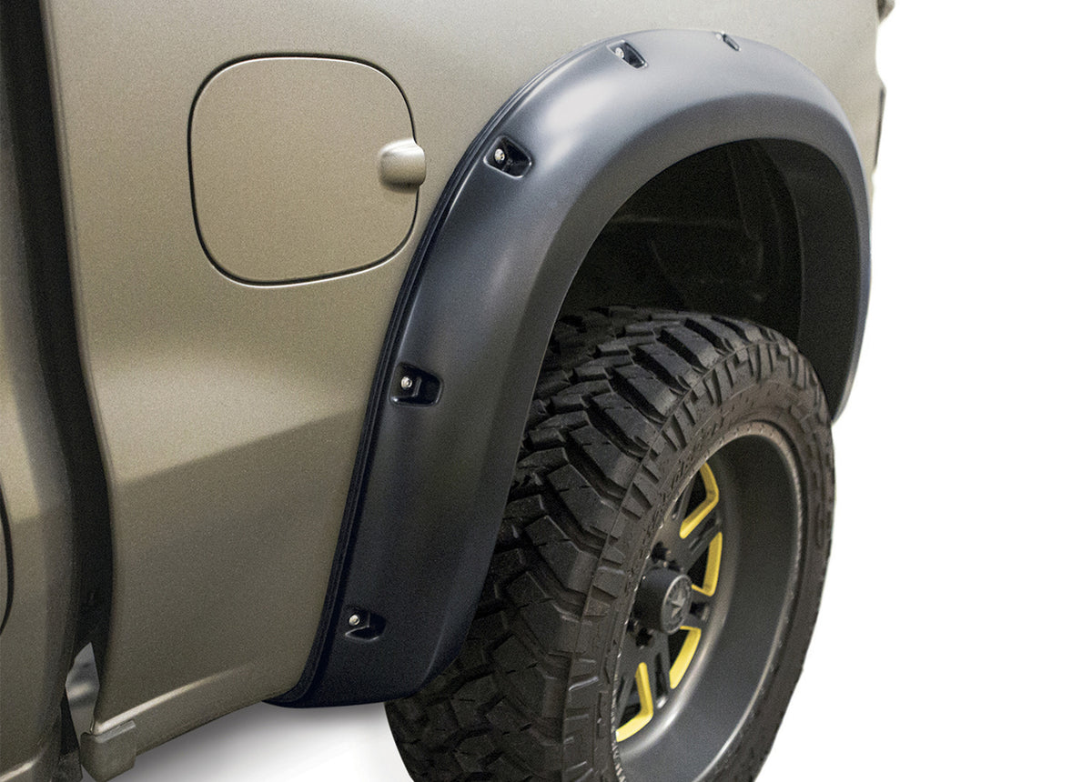 Rivet Style Fender Flare Set Rear, Smooth, 2-Piece Set 2019-2026 Sierra 1500 Lund