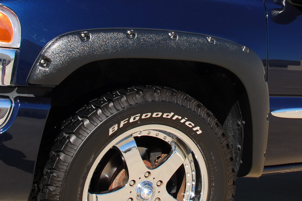 Rivet Style Fender Flare Set Front, Textured, 2-Piece Set 2019-2024 Ram 1500 Lund