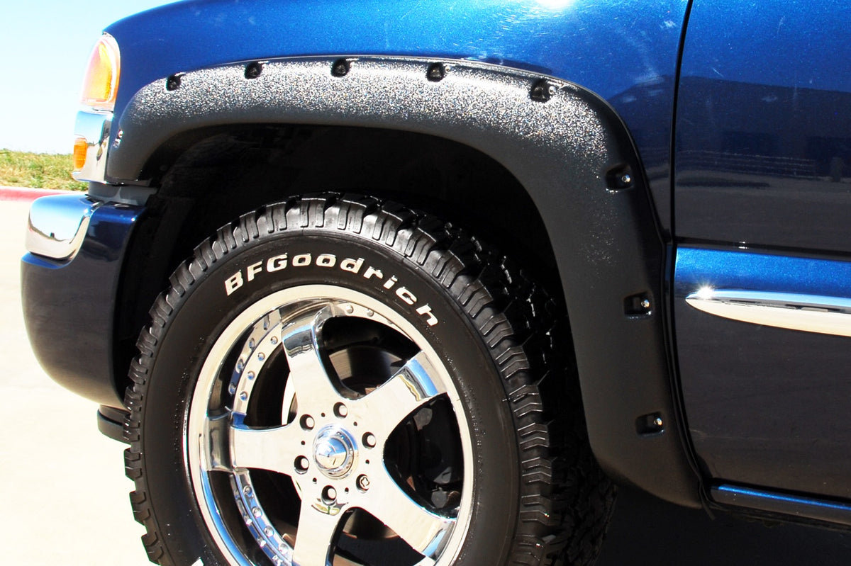 Rivet Style Fender Flare Set Front, Textured, 2-Piece Set 2019-2024 Ram 1500 Lund