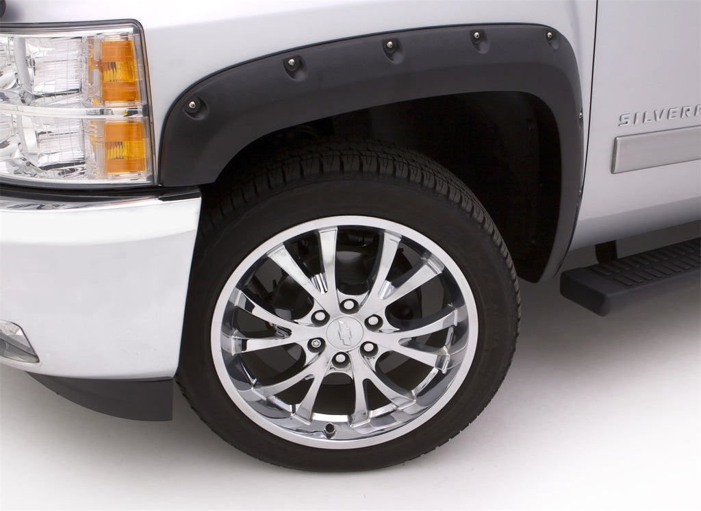 Rivet Style Fender Flare Set Front, Textured, 2-Piece Set 2019-2022 Ford Ranger 72.7 Bed Lund