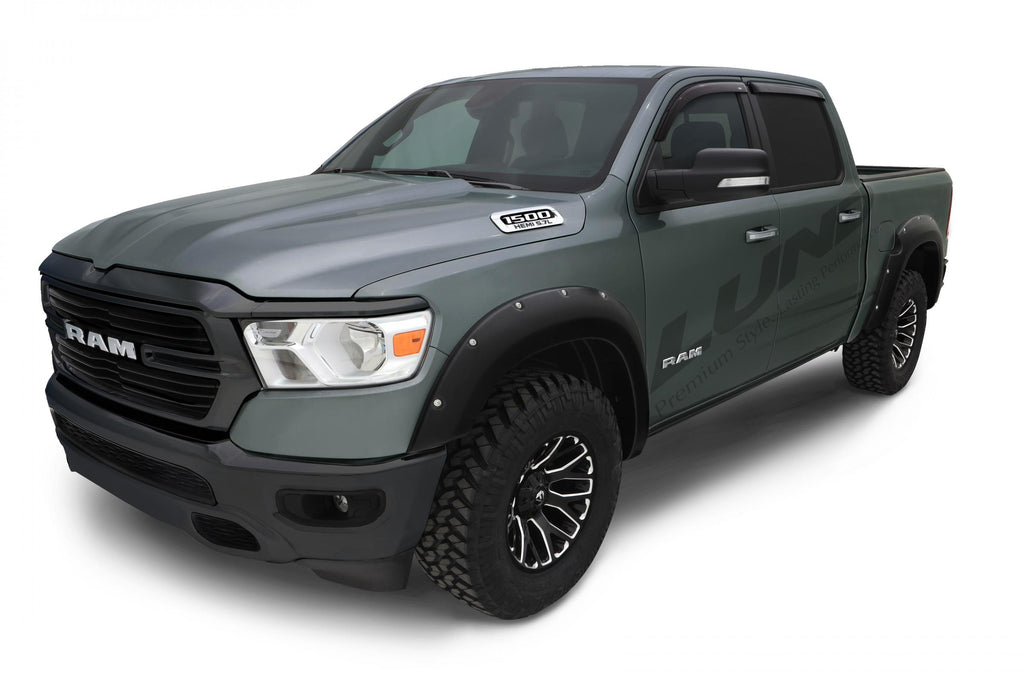 Rivet Style Fender Flare Set Front and Rear, Smooth, 4-Piece Set 2019-2024 Ram 2500/3500 Lund