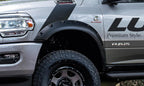 Rivet Style Fender Flare Set Front and Rear, Textured, 4-Piece Set 2019-2024 Ram 2500/3500 Lund
