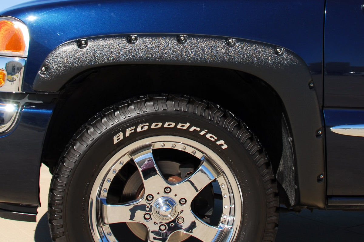 Rivet Style Fender Flare Set Front, Textured, 2-Piece Set 2019-2022 Ram 2500/3500 Lund