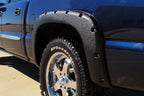 Rivet Style Fender Flare Set Front and Rear, Textured, 4-Piece Set 2019-2022 Silverado 1500 Lund
