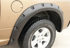Rivet Style Fender Flare Set Front, Textured, 2-Piece Set 2009-2018 Dodge Ram 1500 Lund