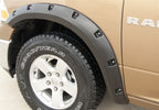 Rivet Style Fender Flare Set Front and Rear, Textured, 4-Piece Set 2009-2023 Dodge Ram 1500 Lund