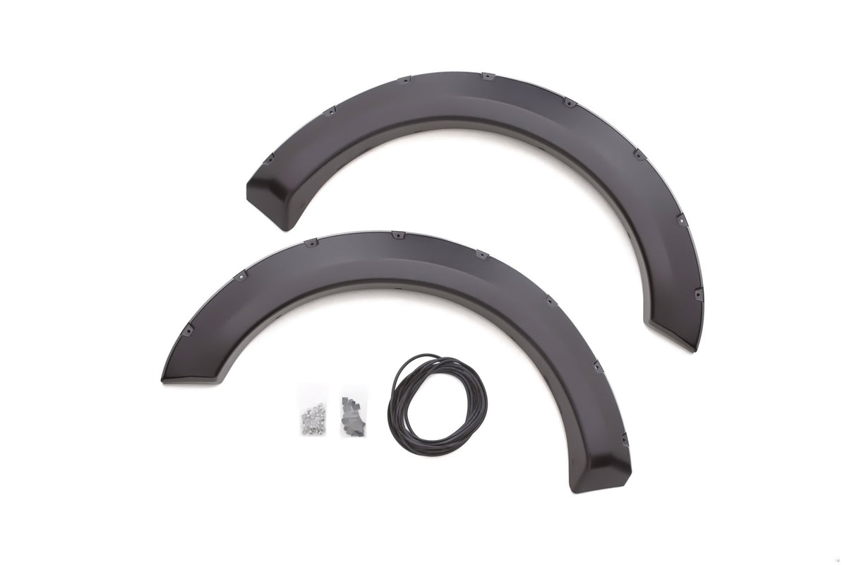 Rivet Style Fender Flare Set Front, Smooth, 2-Piece Set 2009-2014 Ford F-150 Fleetside Lund