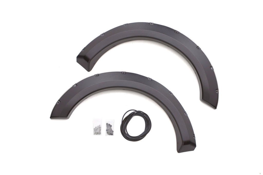 Rivet Style Fender Flare Set Front, Textured, 2-Piece Set 2009-2014 Ford F-150 Fleetside Lund