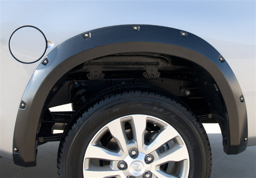 Rivet Style Fender Flare Set Rear, Smooth, 2-Piece Set 2007-2013 Toyota Tundra Fleetside Lund