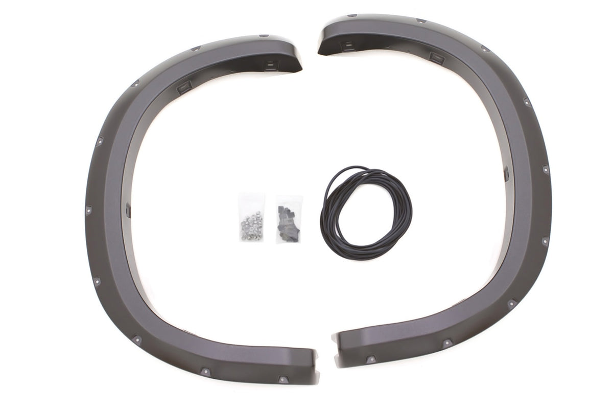 Rivet Style Fender Flare Set Rear, Smooth, 2-Piece Set 2007-2013 Toyota Tundra Fleetside Lund