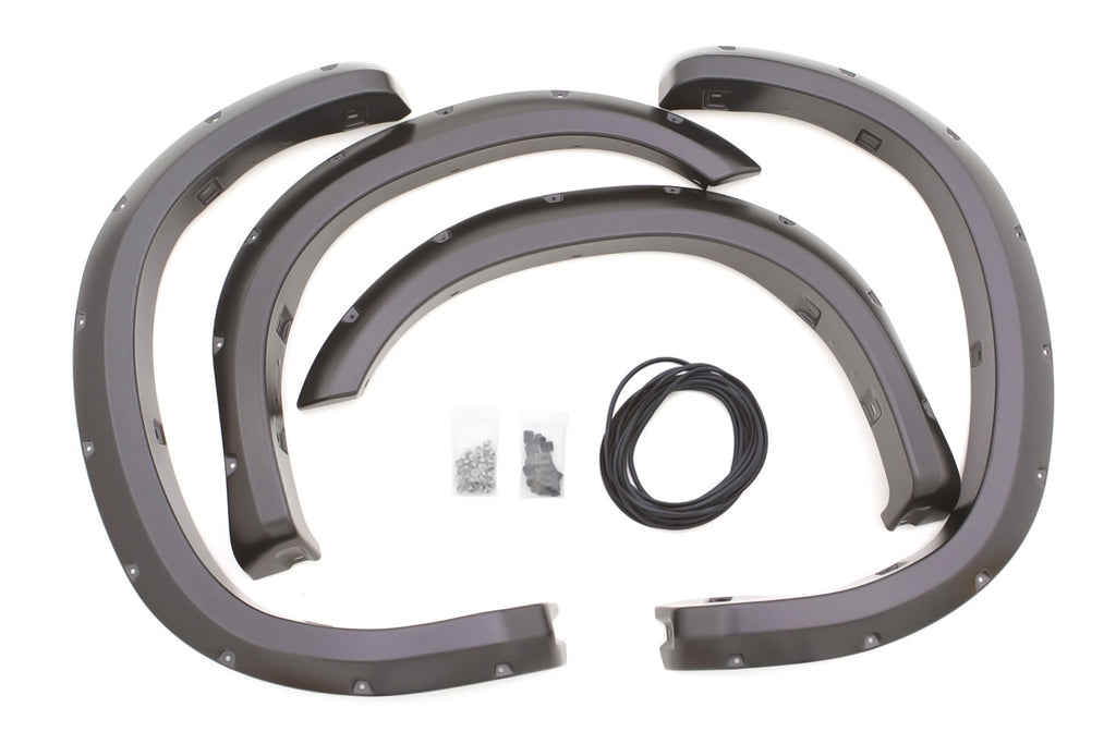 Rivet Style Fender Flare Set Front and Rear, Smooth, 4-Piece Set 2007-2013 Toyota Tundra Fleetside Lund