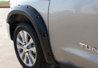 Rivet Style Fender Flare Set Front and Rear, Smooth, 4-Piece Set 2007-2013 Toyota Tundra Fleetside Lund