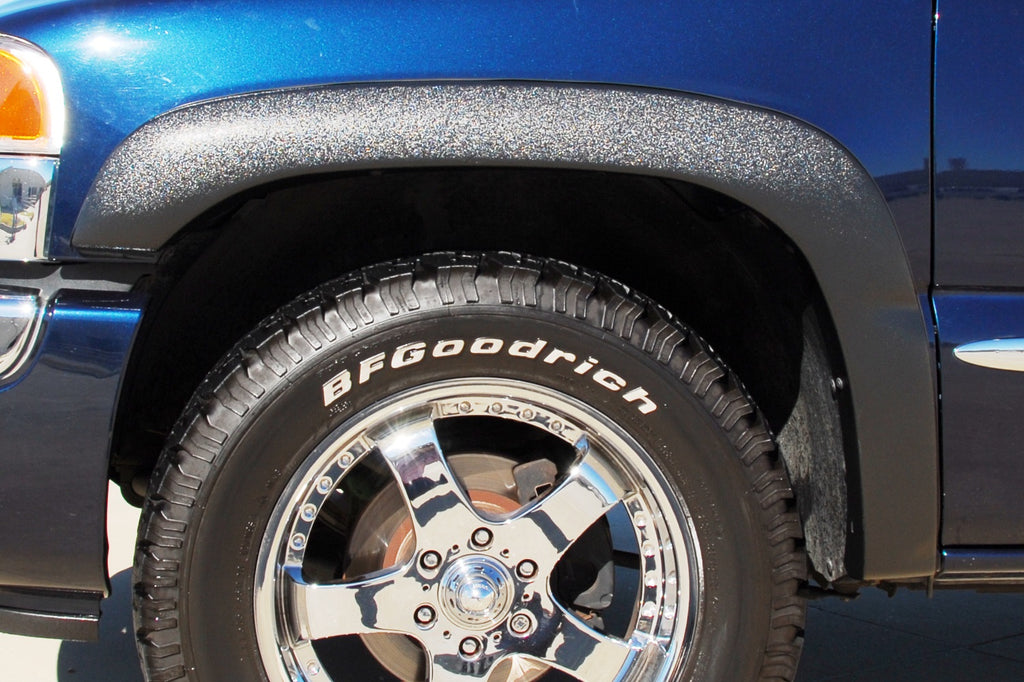 Sport Style Fender Flare Set Front and Rear, Textured, 4-Piece Set 2016-2018 Silverado 1500 Fleetside 69.3 Bed Lund