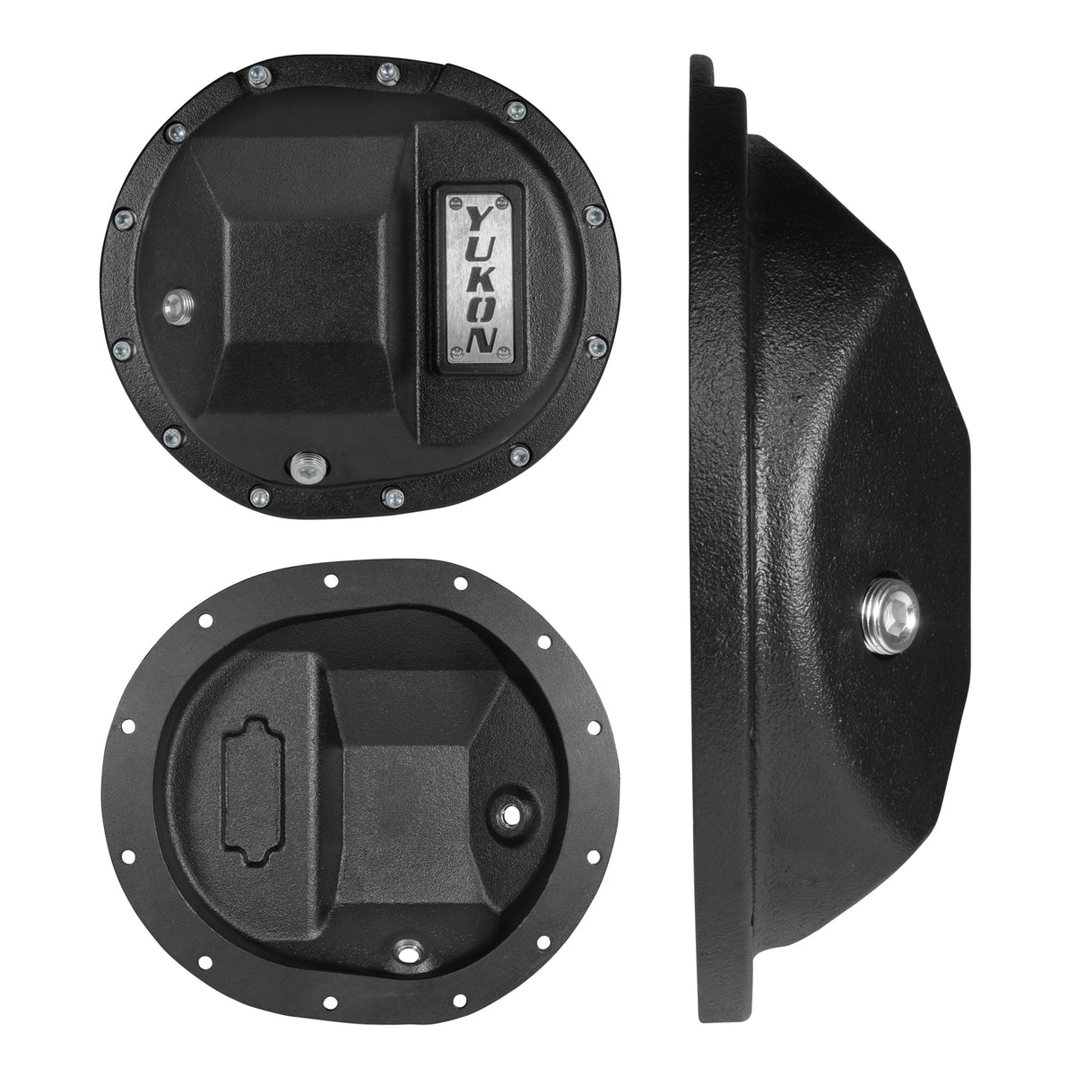Hardcore Differential Cover For GM 9.5 Inch & 9.76 Inch Rear Differentials GM 9.5 Inch & 9.76 Inch Rear Nodular Iron Differential Cover 12 Bolt 2014+ Yukon Gear