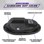 Hardcore Differential Cover For GM 9.5 Inch & 9.76 Inch Rear Differentials GM 9.5 Inch & 9.76 Inch Rear Nodular Iron Differential Cover 12 Bolt 2014+ Yukon Gear