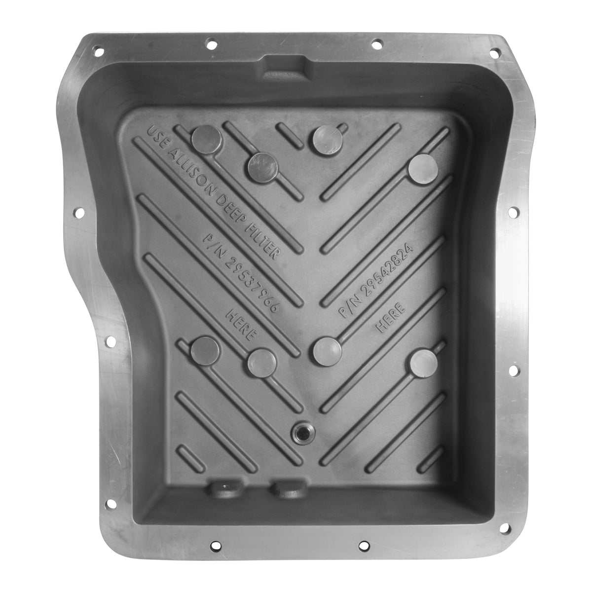 High-Capacity Aluminum Allison Transmission Pan 2001-19 GM 2500/3500 Allison 1000 2000 2400 High Capacity Aluminum Transmission Pan GM Yukon Gear