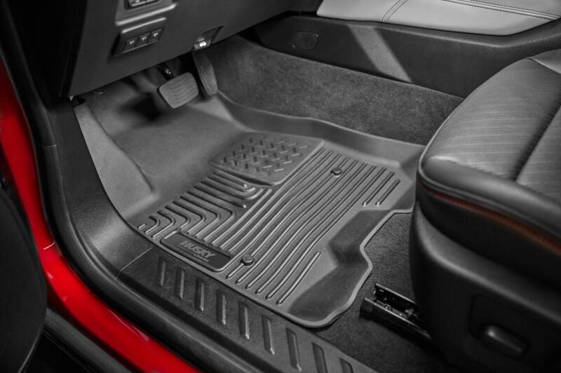 Husky Liners 2019 Chevrolet Silverado 1500 Crew Cab WeatherBeater Black Front Floor Liners