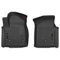 Husky Liners 19-20 Chevy Silverado WeatherBeater Black Floor Liners - Front