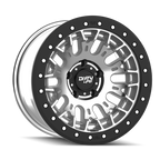 Dirty Life DT-3 17X9 6x139.7 -12 Offset - Machined Finish w/ Simulated Beadlock