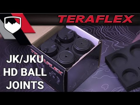 07-18 Wrangler JK Dana 30/44 HD Ball Joint Kit w/out Knurl Upper & Lower Set of 4 TeraFlex