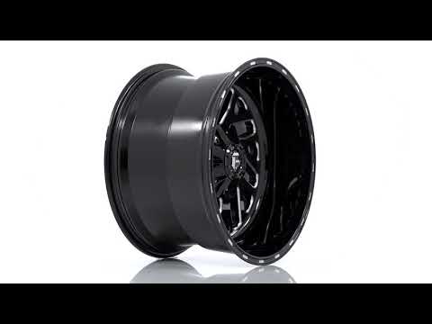 Dually Wheels 22X8.25 Triton Dually D581 8 On 210 Gloss Black Milled 154.3 Bore -246 Offset Mesh Spoke Outer Dually Fuel Off Road Wheels