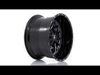 Aluminum Wheels 24X12 Triton D581 8 On 165.1 Gloss Black Milled 125.1 Bore -44 Offset Mesh Spoke Fuel Off Road Wheels